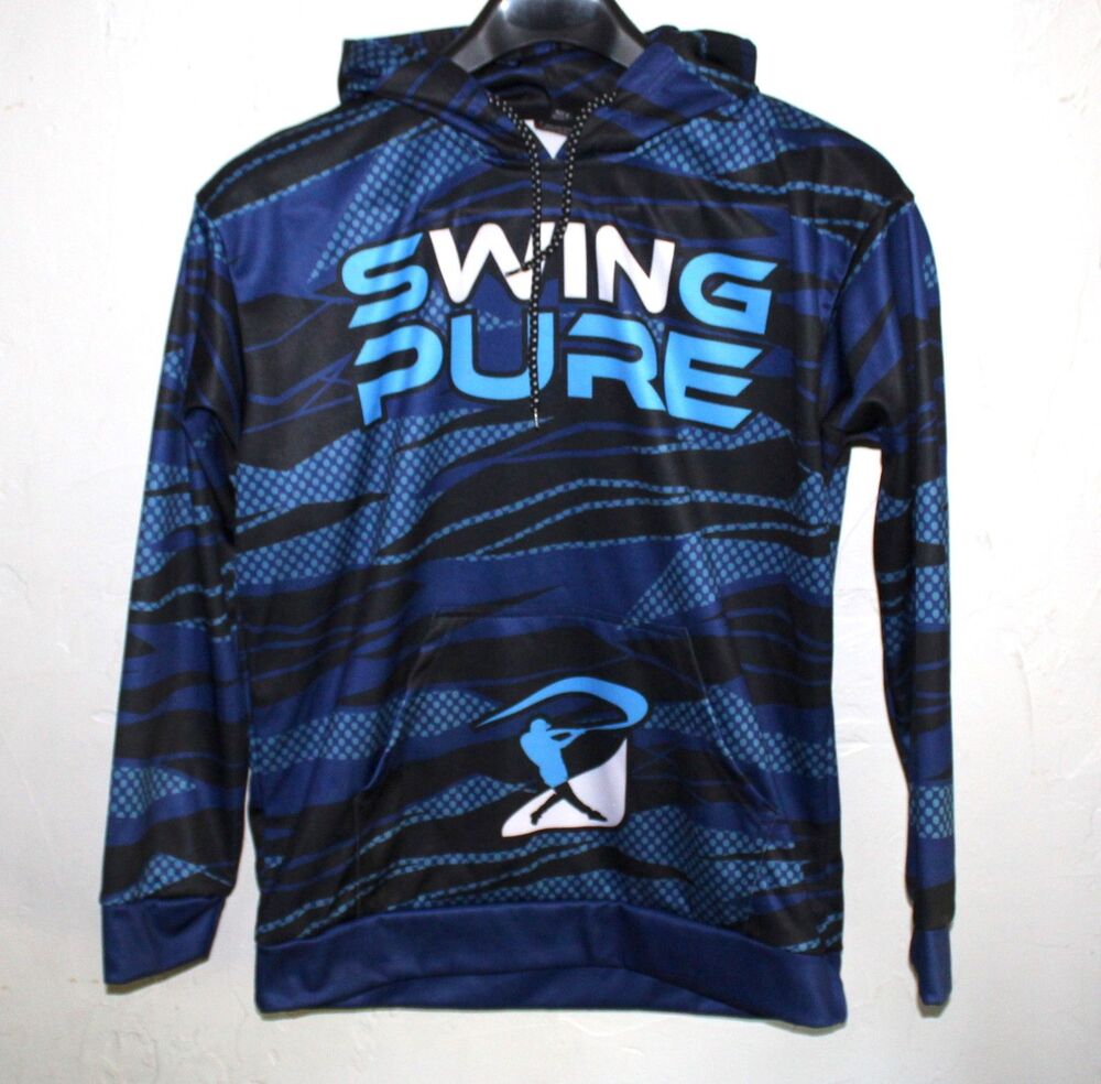 Swing Pure Hoodie Pullover Riot S Men Blue Sweater softball sport